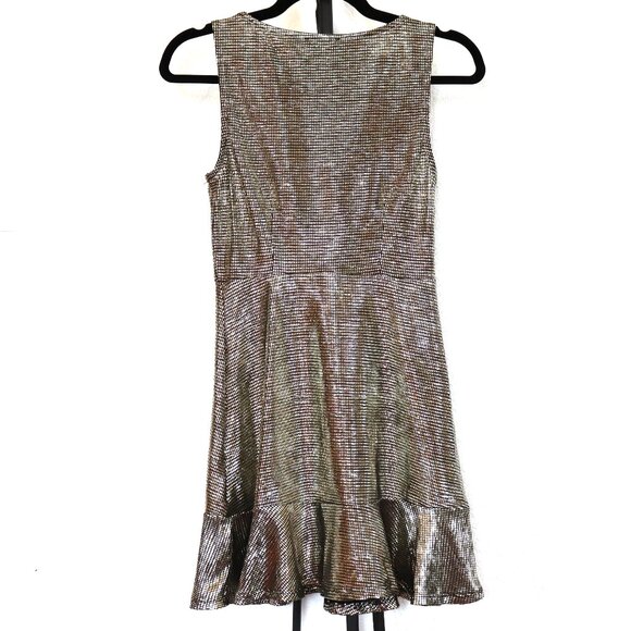Everly | Glamorous Metallic Mini Dress - Picture 4 of 7